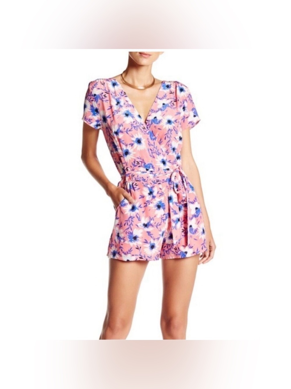 Yumi Kim Women's Floral safari silk romper size small